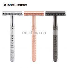 Private Label Modern Face Eco Friendly Stainless Steel Safety Razor For Men thumbnail-5
