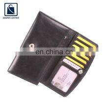 2022 New Arrival Eye Catching Design Nickle Fitting Matching Stitching Genuine Leather Women Wallet for Wholesale Buyers thumbnail-3