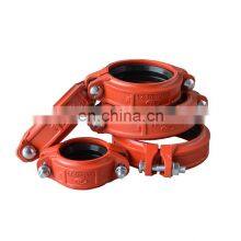 Clamp Pipe Water Supply Pipe Clamp Grooved Ductile Iron Clamp Factory Direct Selling Grey Grooved Clamp thumbnail-3