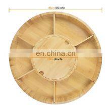 Rotating Bamboo Serving Tray and Cheese Serving Platter thumbnail-4