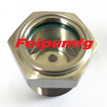 NPT Stainless Steel Oil Sight Glass,Oil Level Indicator,Oil Sight Window thumbnail-2