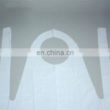 Easy to Wear and Use Waterproof Eco-Friendly Customized White Transparent Disposable PE Apron for Food Industry thumbnail-4