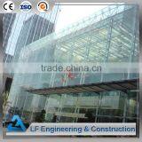 Steel frame structure glass curtain wall