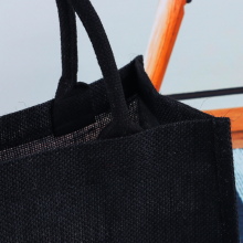 Custom Logo Printed Cheap Recycle Eco Friendly Shopping Jute Tote Bag thumbnail-3