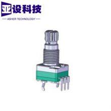 9mm Single Potentiometer: Vertical Patterned Shaft Knob Adjustable Resistance Without Switch