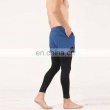 Quick-Drying Men's Leggings Casual Tights Body Two Pieces Running Fitness Sports Shorts thumbnail-5