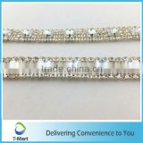 shoes decoration roll rhinestones chain with claw