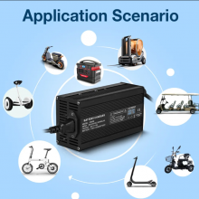 48v Lithium LiFePO4 Charger With CE Certification for Scooter Golf Cart Electric Bike thumbnail-3