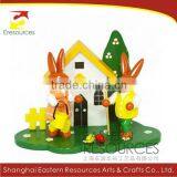 Easter Rabbit - Wooden Easter Decoration thumbnail-1