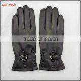 Ladies Winter Cheap Leather Hand Gloves Black Women thumbnail-2