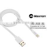 2015 New Design Micro USB Cable Mobile Charger Data Cable mfi certified for iphone 5,5s