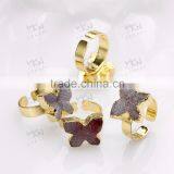 2016 Latest Gold Ring Designs, Natual Stone Gold Rings thumbnail-2