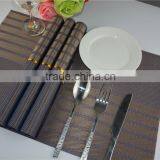 Lastic Gray Square Europe Placemat of One Pack PVC Mat Kitchen Restaurant Dining Table Mat for Home or Hotel thumbnail-4