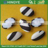 Oval Shape Fabric Covered Button --- F1502