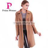 2016 New Design Fashion Women Length Slim Fit Wool Coat With Belt thumbnail-3