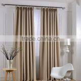 Solid Color Polyester Linen Blackout Curtain Fabric thumbnail-3