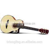 Differrent Color Quality Student Beginner 38 Size Ripple Pattern Colour Basswood Acoustic Folk Guitar thumbnail-5