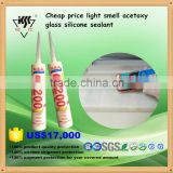 cheap price light smell acetoxy glass silicone sealant
