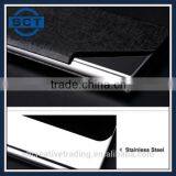 Stainless Steel and PU Material Black Color Business Card Cases Free Logo Engraving thumbnail-6