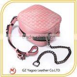 Wholesale Pink Leather Woven Teen Bags thumbnail-4