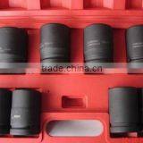 8pcs Air Impact Socket Set Black Finished