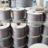 Stainless steel wire rope 1x7,7x7,1x19,6x36,7x19,1x37,7x37