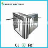 304 stainless steel iron gate designs for supermarket 2mm thick shell RS485 communication tripod barrier