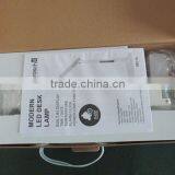 White Modern Luxury Led Study Table Lamp With Clock thumbnail-5