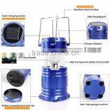 Camping Lantern - LED Solar Rechargeable Camp Light Flashlights - Emergency Lamp - Power Bank for Android Cell Phone IOS Iphone thumbnail-4