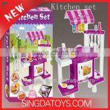 Pink Color Kitchen Set With Light and Music Children Toy
