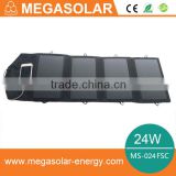 24w high efficiency mobile solar charger for camping and outdoor activities