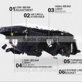 CE CCC Certifications Bi-xenon HID Projector Lens Light Angel Eyes Led Automotive Headlight Lamps Xenon Headlights for Cars Quality Choice thumbnail-2