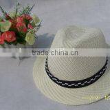 New Style High-ranking Paper Straw 8bu Handmade Fedora Hat thumbnail-3