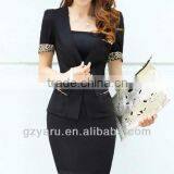 Womens Short Bazer With Skirts Set Fashion Summer Blazer thumbnail-1