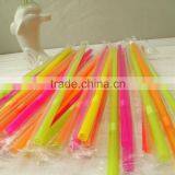 Disposable Plastic Straw With Different Colors Long Flexible Drinking Straws thumbnail-2
