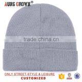 2016 Beanie Acrylic Plain Knit Beanie Hats for Men thumbnail-4