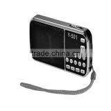 Portable Pocket Mini Small Digital am fm Radio With Speaker thumbnail-1