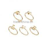 Wholesale Stainless Steel Charm Ring,Letters Ring,Gold Plated Letters Ring thumbnail-3