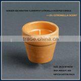 Decorative Citronella Ceramic Candle