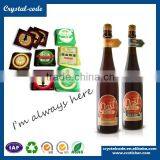 Removable Adhesive PVC Beverage Wine Sticker