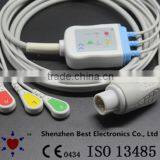 M & D CD2000 ECG 3 Lead Cable and Leadwires