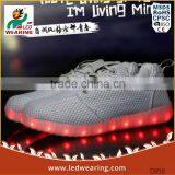 Mesh Led Schuhe Oem Low Moq Customized Footwear Woman Mens Luminous Led Light up Shoes thumbnail-2