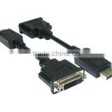 Display-Port Male to VGA Female Adapter/Used to Physically Connect Display-Port and VGA Devices