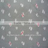 100% Polyester Home Textile Grey Tropical Print Fabric