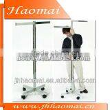 High Quality Polish Chromed Metal Garment Rack,adjustable Height Cloth Display Rack,metal Hanging Display Racks,garment Wall di thumbnail-1