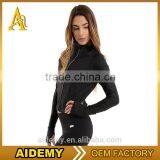 Wholesale Bomber Spandex Jackets/women Workout Yoga Lightweight Jacket Women Activewear Hoodies thumbnail-2