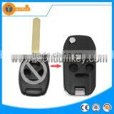 Auto Car Key Blanks Wholeslae With Logo and Blade Folding Flip Remote Key Cover Shell for Honda Odyssey Pilot Accord thumbnail-1