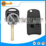 Abs 3 Button Flip Key Shell With Logo and Uncut Blade With Chip Groove for Lexus Es350 Rx350 Gs300 Rx330 Es330
