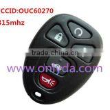Buick 4+1 Button Remote Key With FCCID OUC60270-315mhz