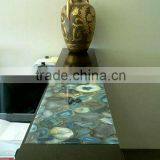 Semi Precious Agate Stone Table Top , Agate Counter Top